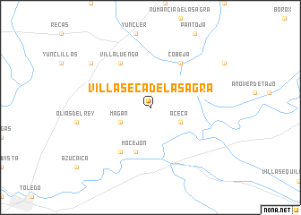 map of Villaseca de la Sagra