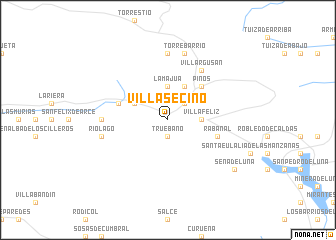 map of Villasecino