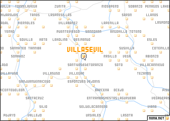 map of Villasevil