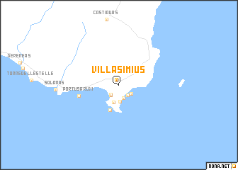 map of Villasimìus