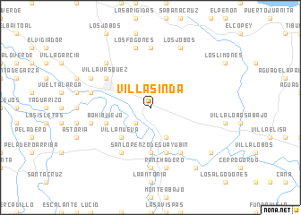 map of Villa Sinda