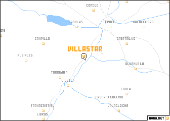 map of Villastar