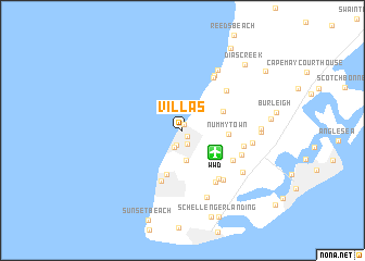 map of Villas