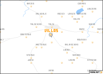 map of Villas