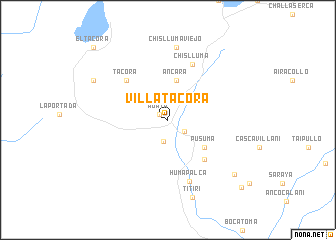 map of Villa Tacora