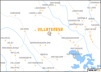 map of Villa Teresa