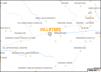 map of Villatoro