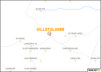 map of Villa Tulumba