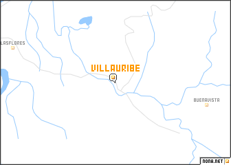 map of Villa Uribe