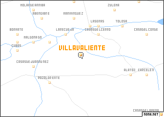map of Villavaliente