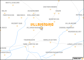 map of Villavendimio