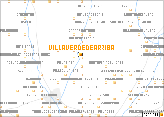 map of Villaverde de Arriba