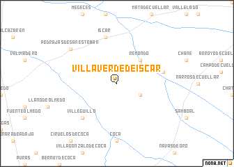 map of Villaverde de Iscar