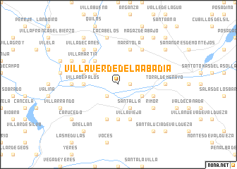 map of Villaverde de la Abadía