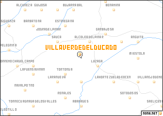 map of Villaverde del Ducado