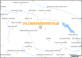 map of Villaverde de Montejo