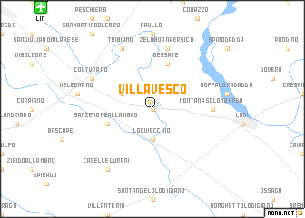 map of Villavesco