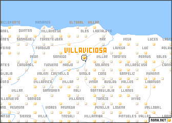 map of Villaviciosa