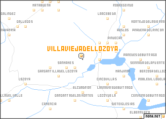 map of Villavieja del Lozoya