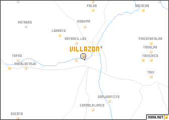 map of Villazón