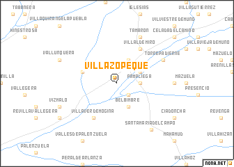 map of Villazopeque