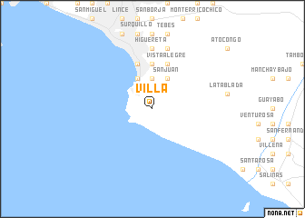 map of Villa