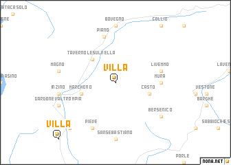 map of Villa