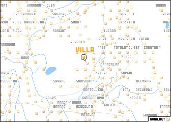 map of Villa