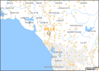 map of Villa