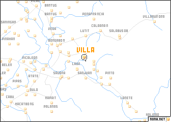 map of Villa