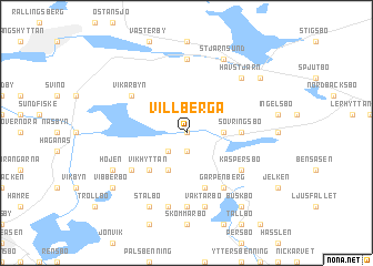 map of Villberga