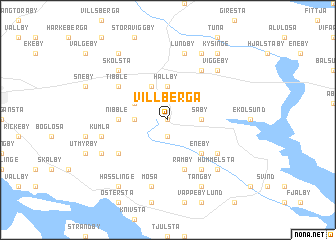 map of Villberga