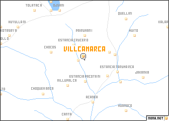 map of Villcamarca