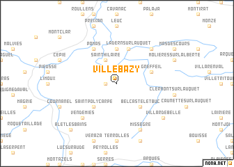 map of Villebazy