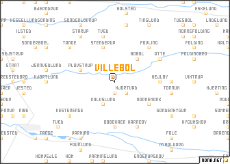 map of Villebøl