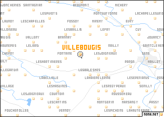 map of Villebougis