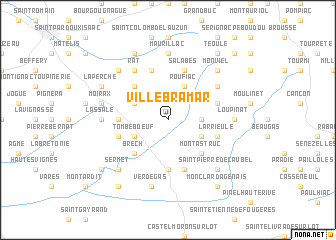 map of Villebramar