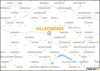 map of Villechenour