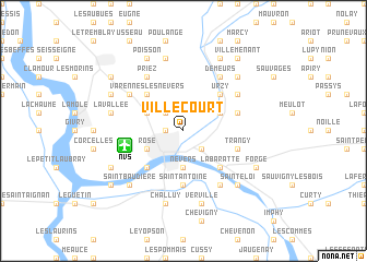 map of Villecourt