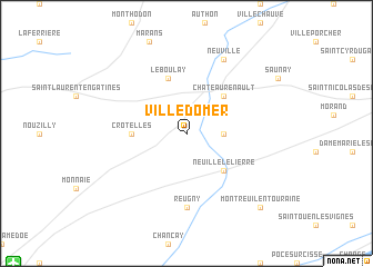 map of Villedômer