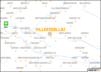 map of Ville-en-Sallaz