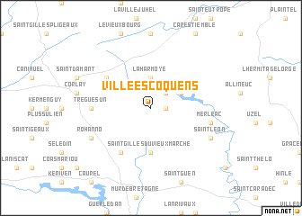 map of Ville-ès-Coquens