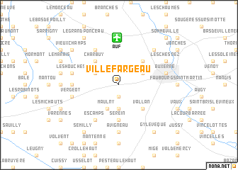 map of Villefargeau