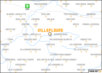 map of Villefloure