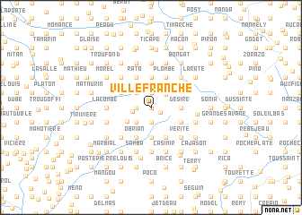 map of Ville Franche