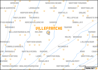 map of Villefranche