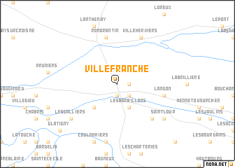 map of Villefranche