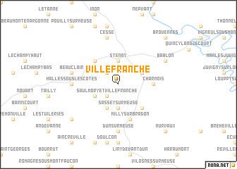 map of Villefranche