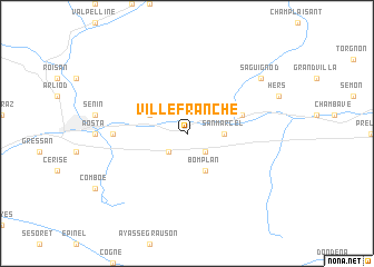 map of Villefranche