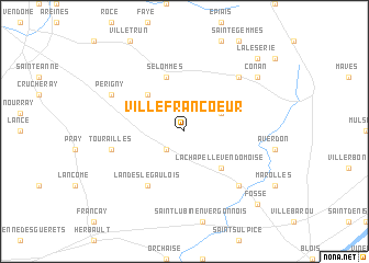 map of Villefrancoeur